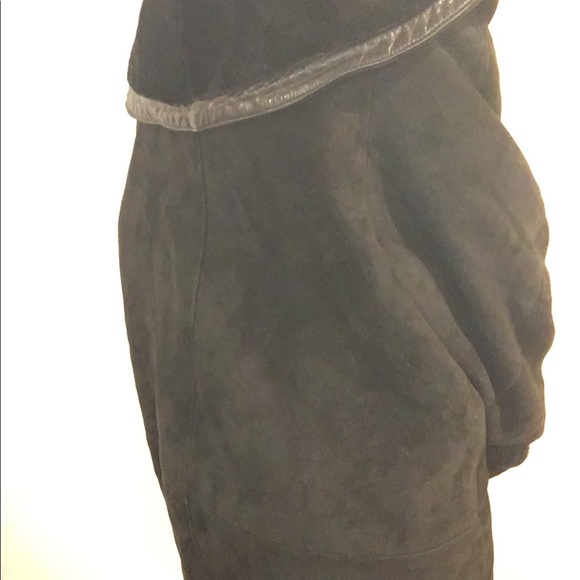 Sheepskin oversize winter coat. Paris Vintage - Picture 3 of 9